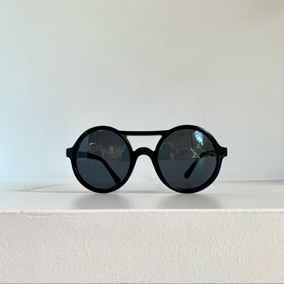 The Row x Linda farrow black round sunglasses - Picture 2 of 5